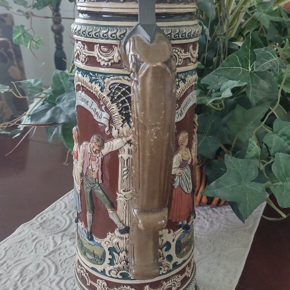 Vintage A.J. Thewalt Stein "Zither Player" - Picture 8 of 15